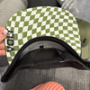 Volt Sports Hat - 7 Panel - Green Checkers