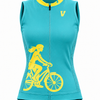 Sleeveless Charge Jersey - Teal & Yellow