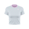 Cropped Alloy Tee Checkered