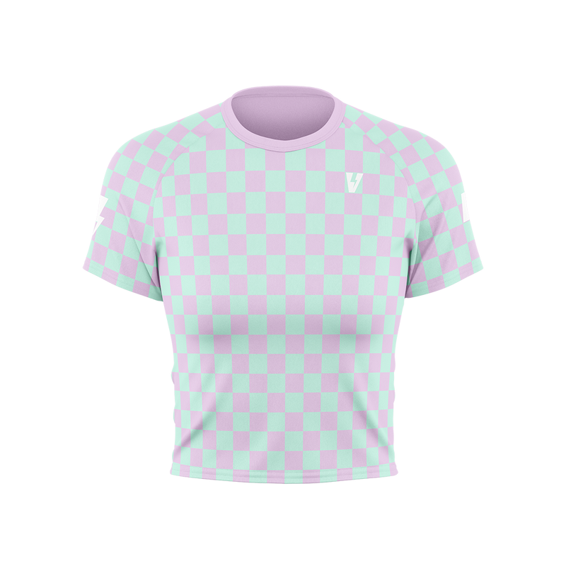 Cropped Alloy Tee Checkered
