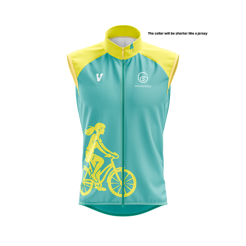Sleeveless Charge Jersey - Teal & Yellow