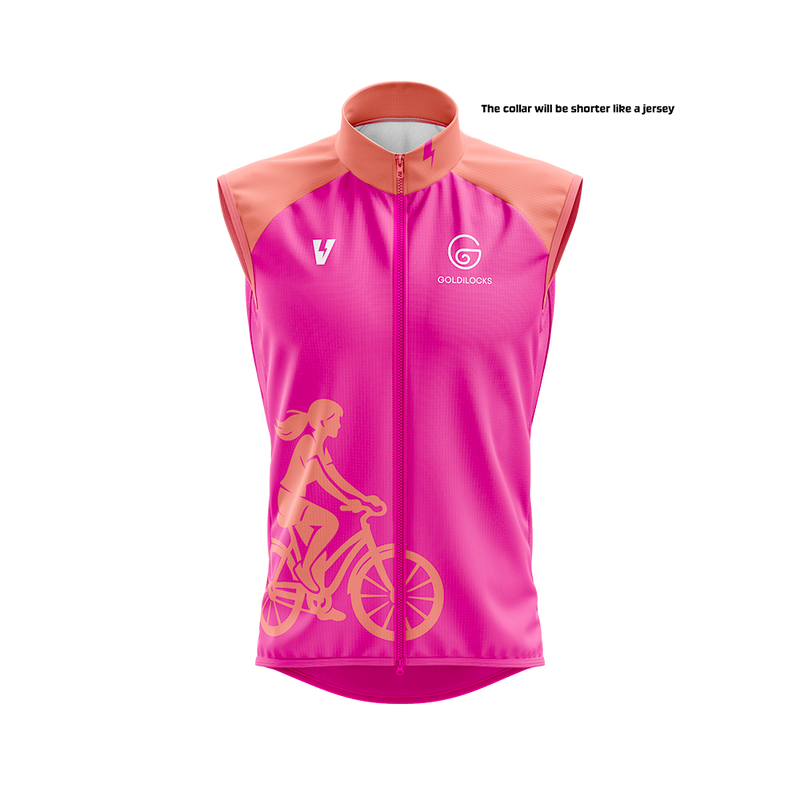 Sleeveless Charge Jersey - Pink & Orange