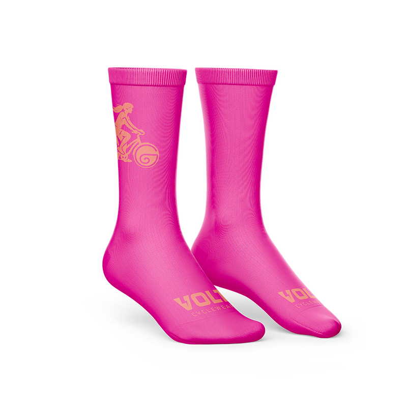 Volt Socks - Pink & Orange
