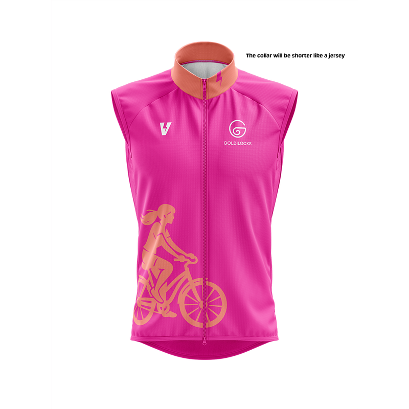 Sleeveless Charge Jersey - Pink & Orange