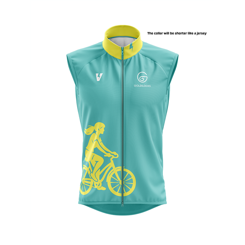 Sleeveless Charge Jersey - Teal & Yellow