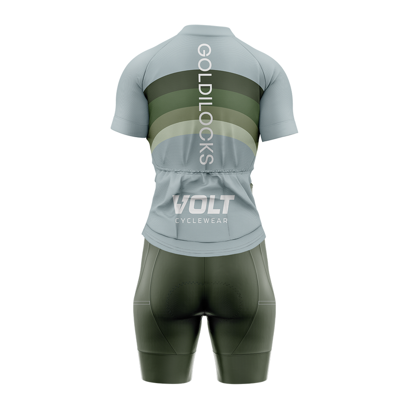 Goldilocks Green Drop Bib Shorts