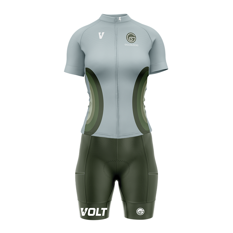 Goldilocks Green Drop Bib Shorts