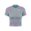 Cropped Alloy Tee Poppies