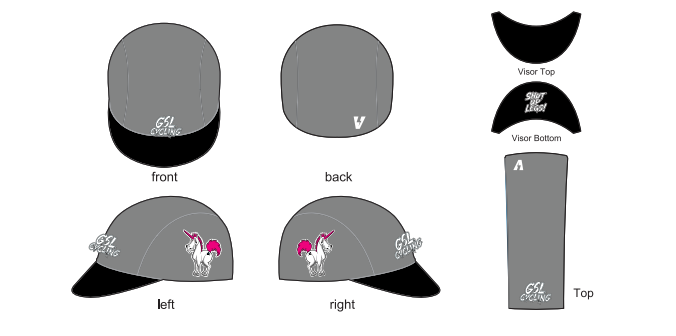Grey Chapeau Cycling Cap