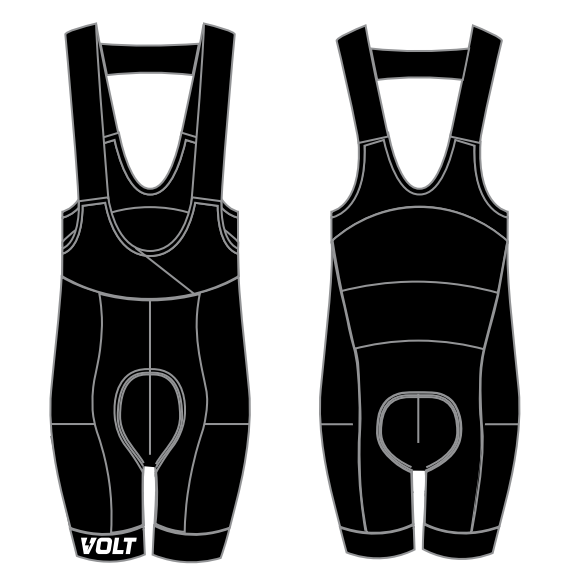 ION Black Droptail Bib Shorts