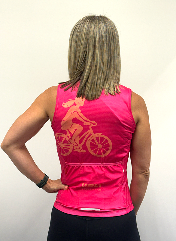 Sleeveless Charge Jersey - Pink & Orange