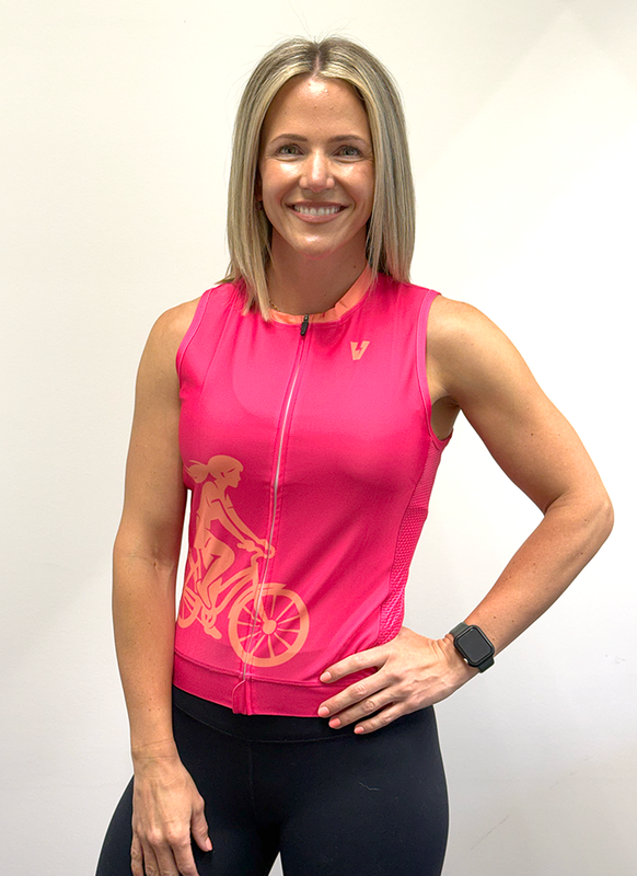 Sleeveless Charge Jersey - Pink & Orange