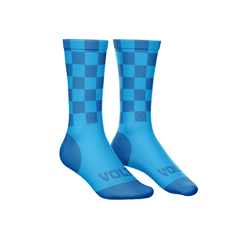 Volt Socks - Blue Checker