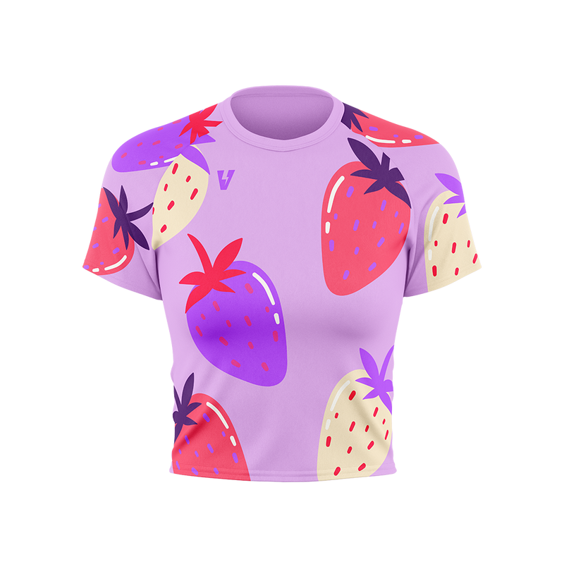 Cropped Alloy Tee Strawberries