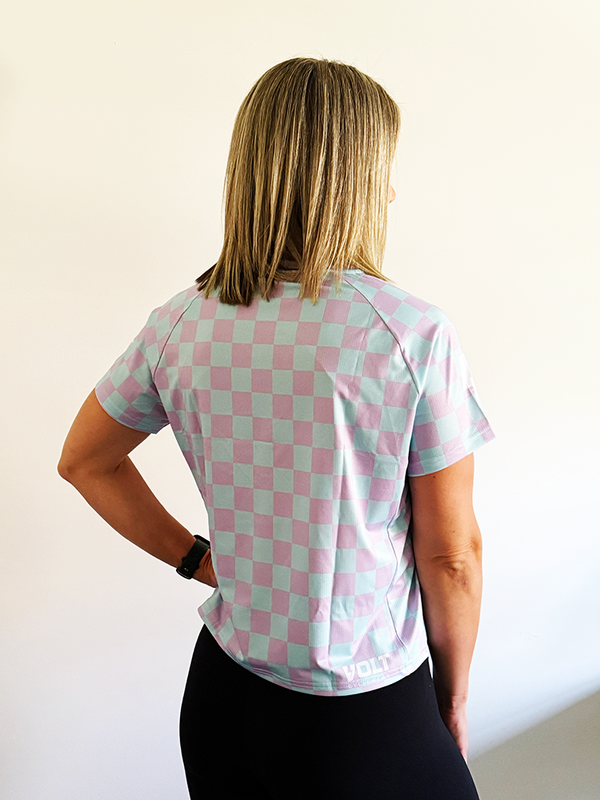 Cropped Alloy Tee Poppies