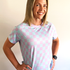 Cropped Alloy Tee Checkered