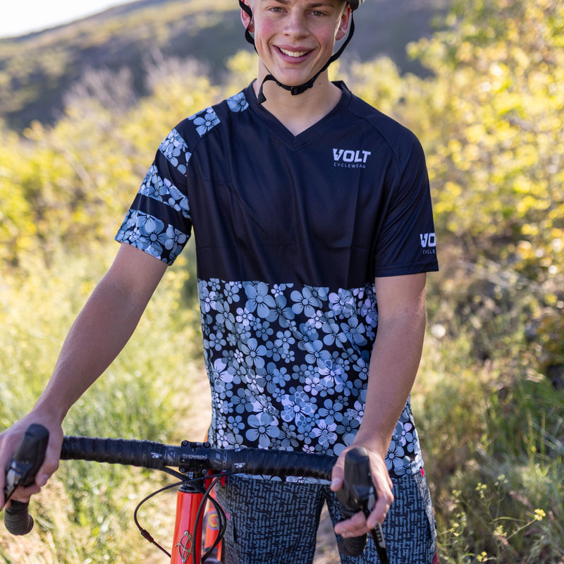 Amp Jersey - Grey Flowers