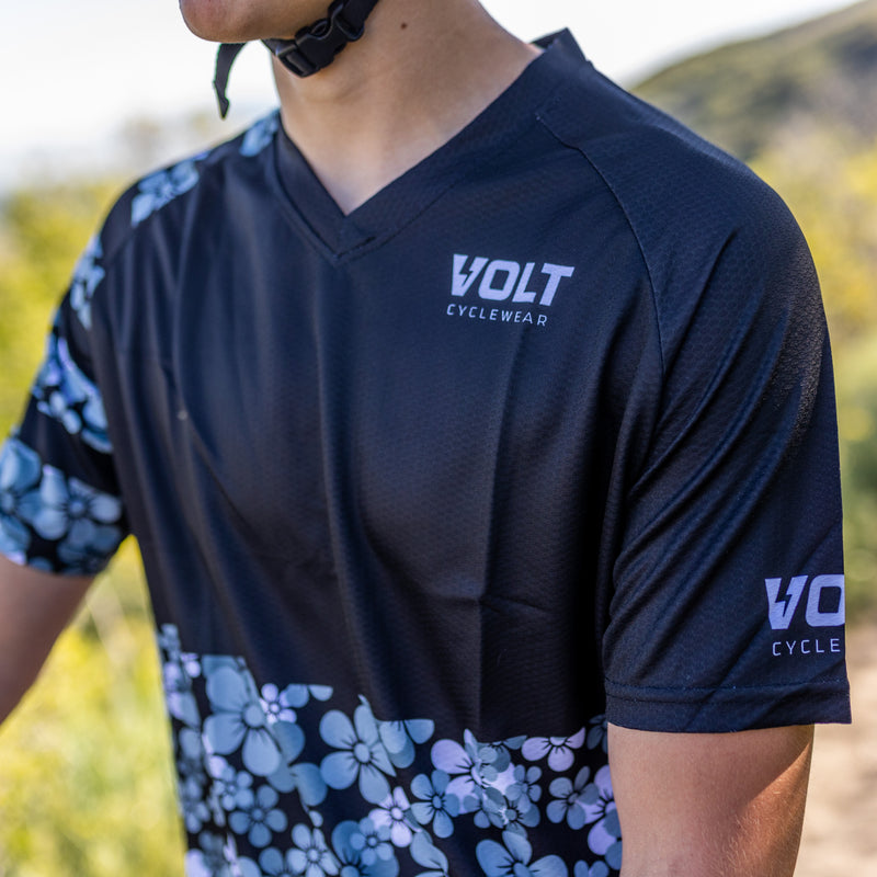 Amp Jersey - Grey Flowers