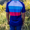 Amp Jersey - Blue Stripes + Pink